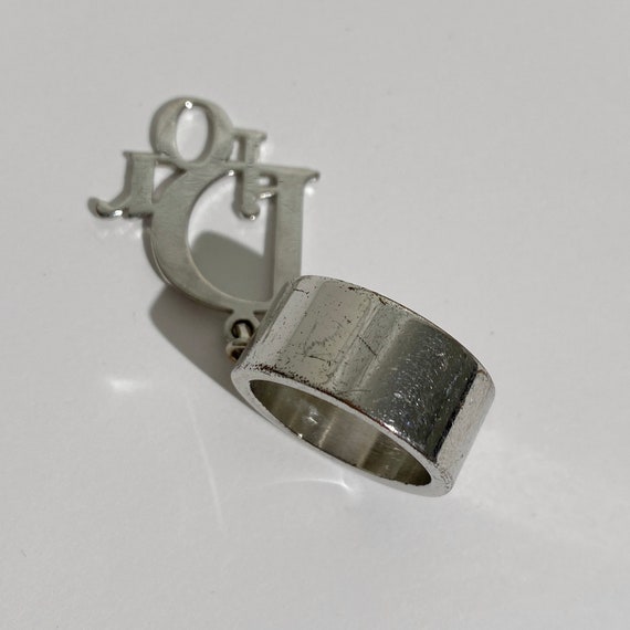 Dior Silver Logo 8 Ring Etsy Canada