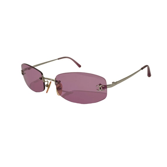 Women's Rhinestone Rimless Rectangle Sunglasses - Wild Fable™ Gold : Target