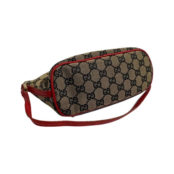 GUCCI Monogram Boat Pochette Red 1250922