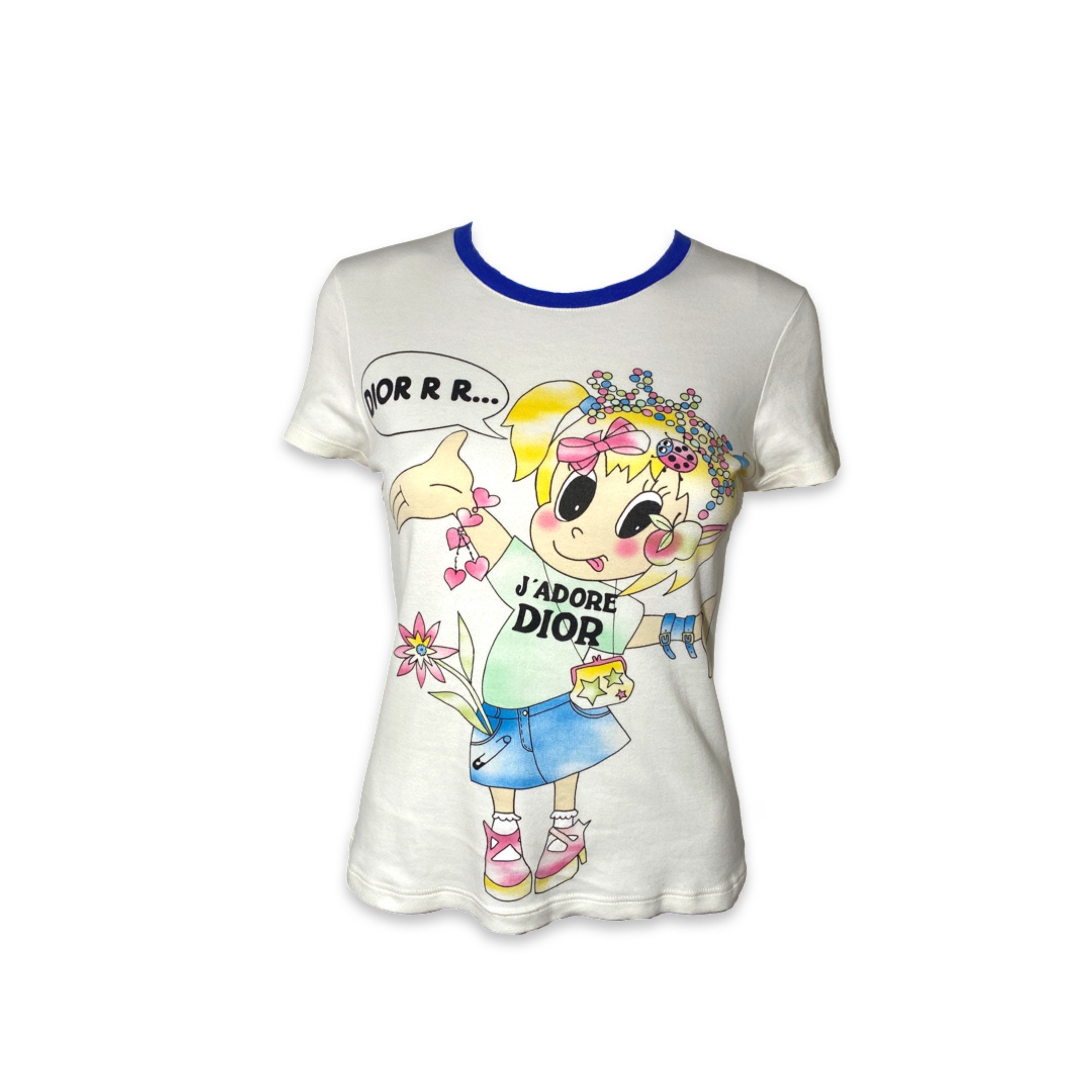 lastbil Hovedkvarter Repaste Authentic Dior 2005 Spring Cartoon J'adore T-shirt - Etsy