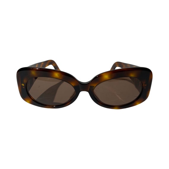 Chanel 1995 Spring CC Mark Tortoise Sunglasses - image 4