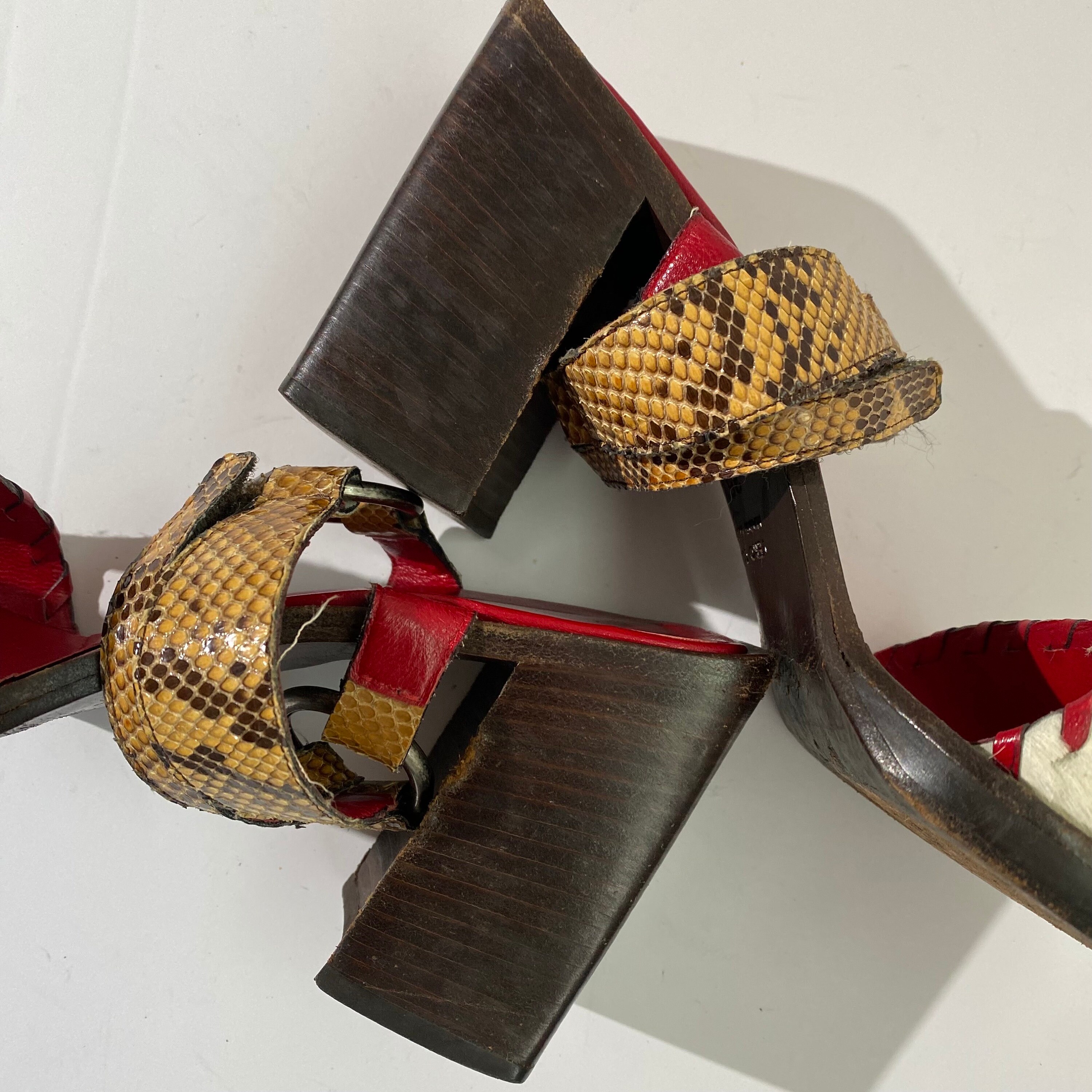 Miu Miu 1998 SS Cow Pony Fur Block Heels - Etsy