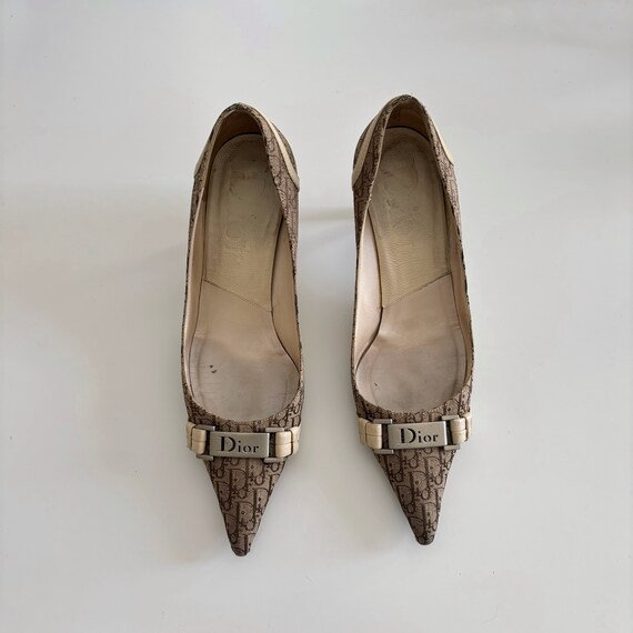 良品 Dior ミュール ブラック トロッター 金具 DIORISSIMO 35 良品 Dior ミュール ブラック トロッター 金具 DIORISSIMO 35