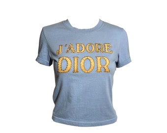 Dior 2003 J'adore Dior Blue T-shirt