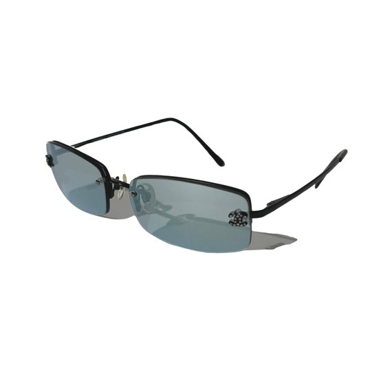小物 CHANEL Rimless y2k Jeweled Sunglasses Chanel Y2K Rimless Pink Rhinestone Sunglasses