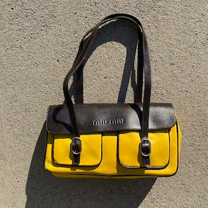 Miu Miu Vintage - Leather Handbag Bag - Black - Leather Handbag - Luxury  High Quality - Avvenice