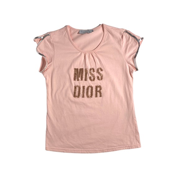 Miss Dior Logo Pink T-Shirt - image 1