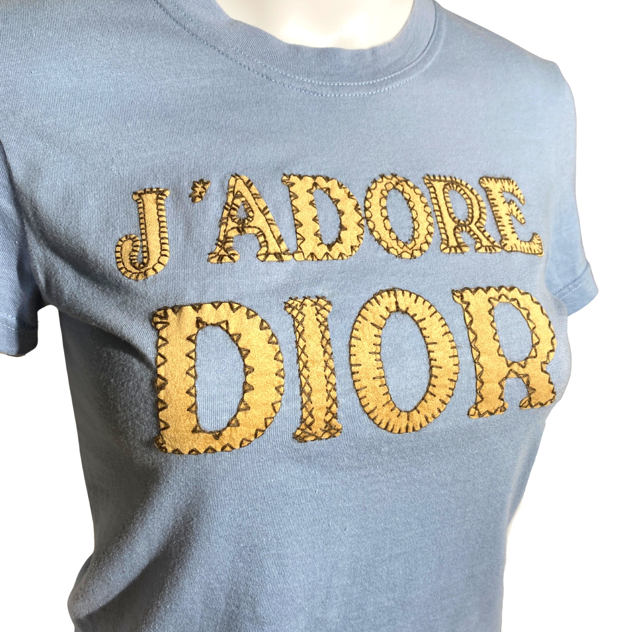 Dior 2003 J'adore Dior Blue T-shirt - Etsy Dior 2003 J'adore Dior Blue T-shirt - Etsy