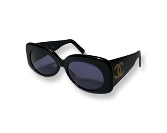Chanel Sunglasses Black Plastic ref.15112 - Joli Closet