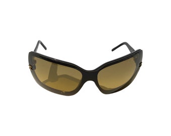 Chanel 2000s 5065 Oversized Yellow Black Sunglasses - Etsy