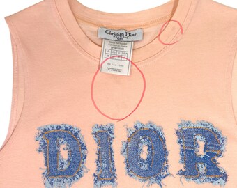 トップス Christian Dior 2000SS Denim Camisole トップス Christian Dior 2000SS Denim Camisole Christian Dior