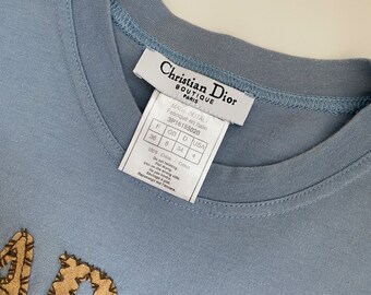 Dior 2003 J'adore Dior Blue T-shirt - Etsy Canada