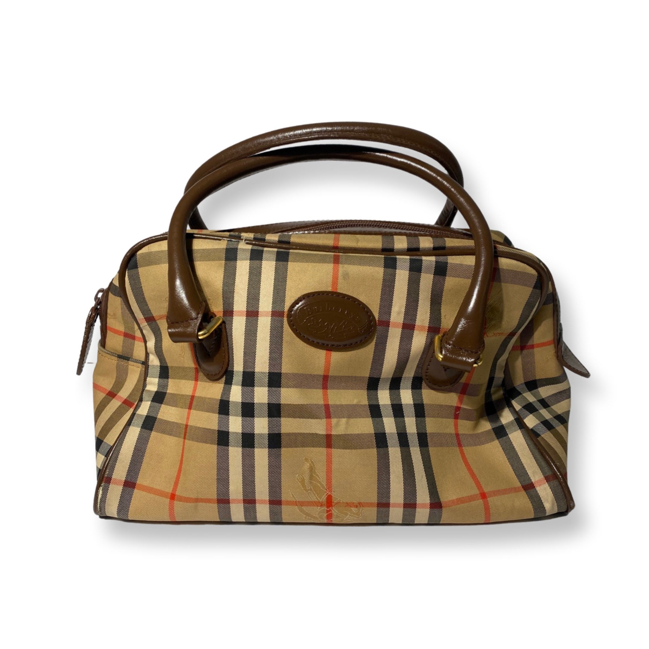 Vintage Burberry pochette handbag, Nova check - Ruby Lane