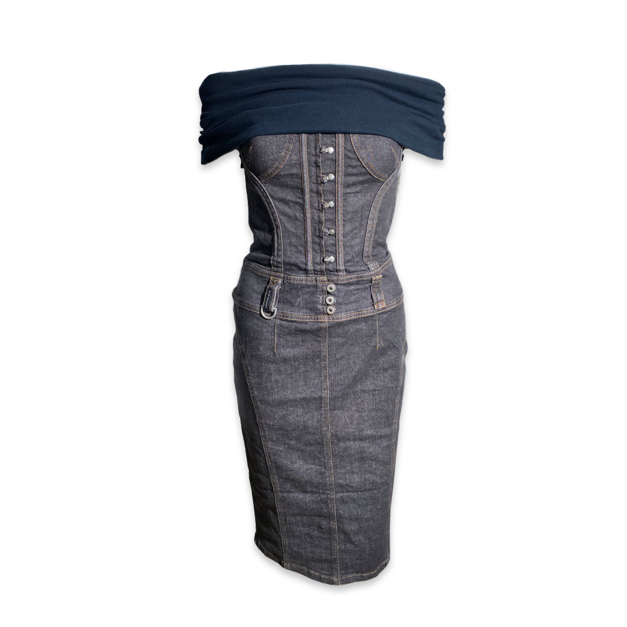 denim corset dress Hazel Denim Bustier Dress – Southern Alternative main image 0