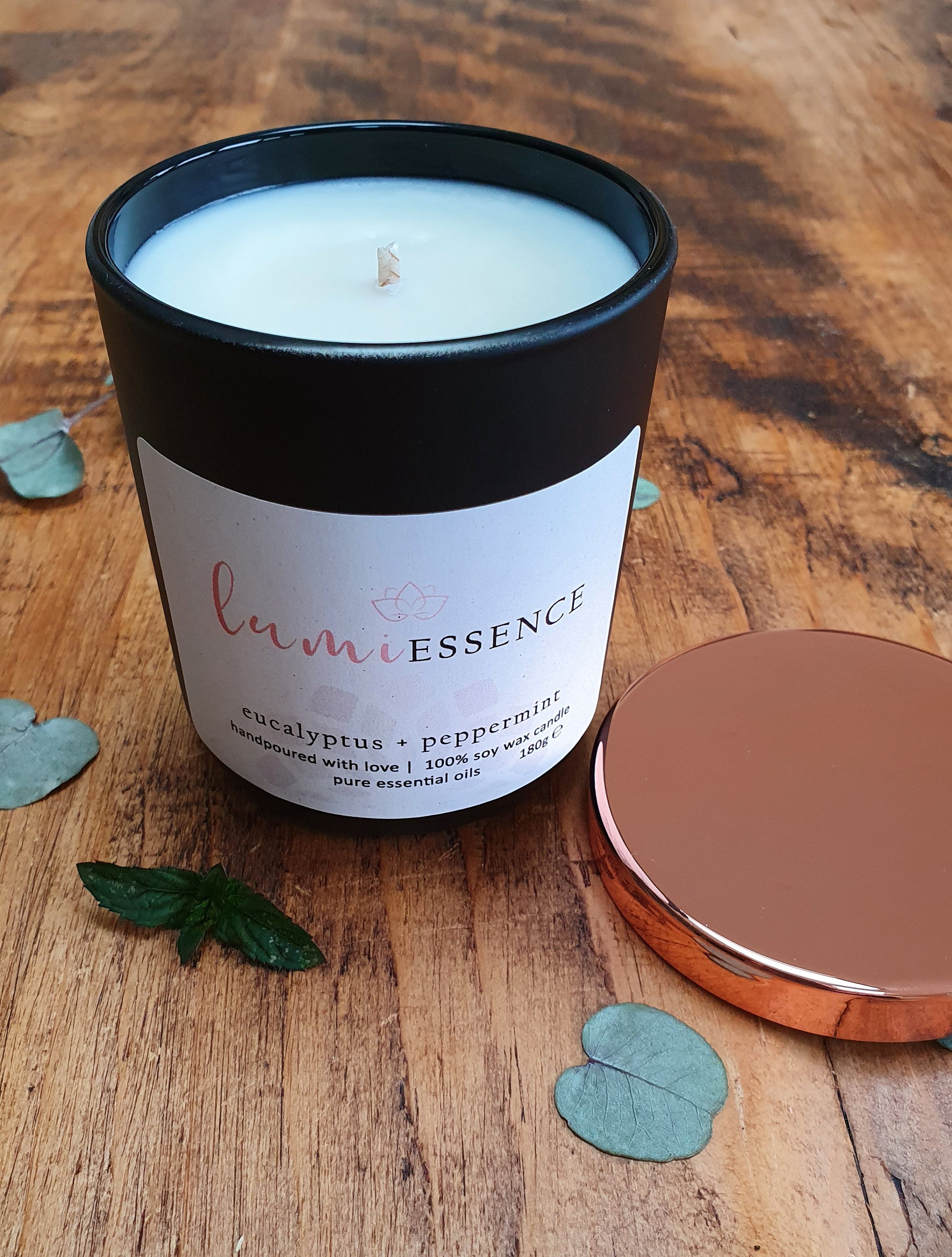 Eucalyptus & Peppermint Aromatherapy Votive CandleEssential Etsy