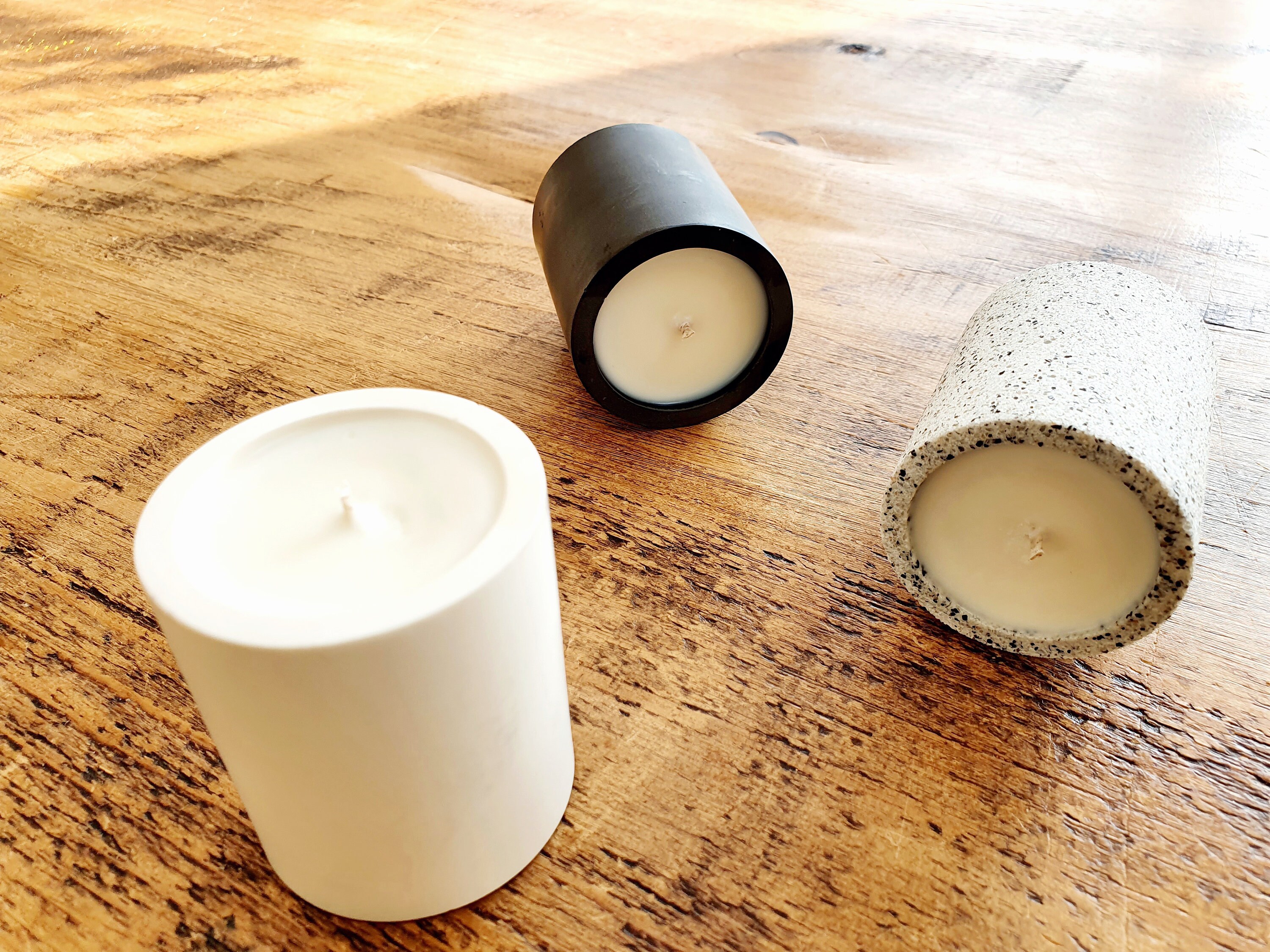 Jesmonite Candle Gift Setjesmonite Candlessoy Candlesluxury Etsy UK