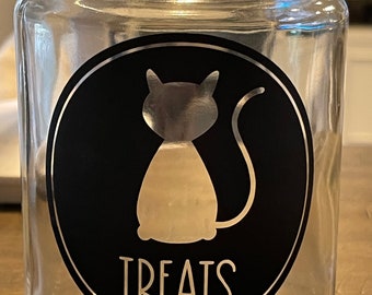 23oz Cat Treat Jar!