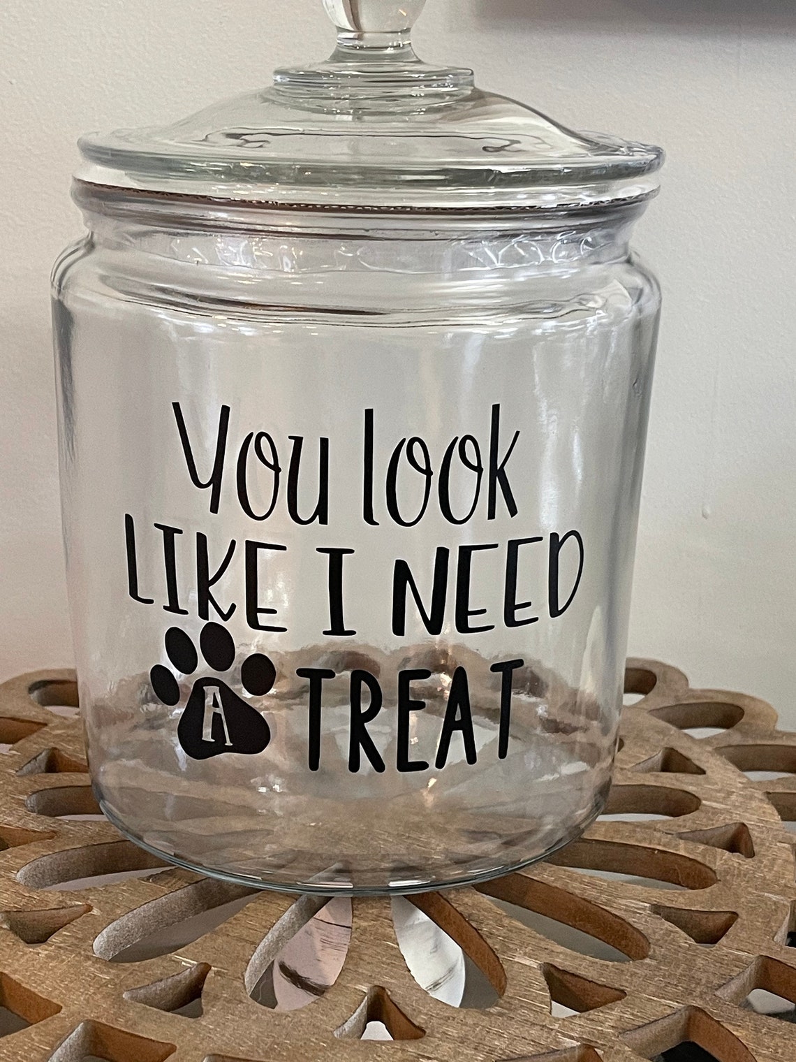 Large Dog Treat Jar Etsy