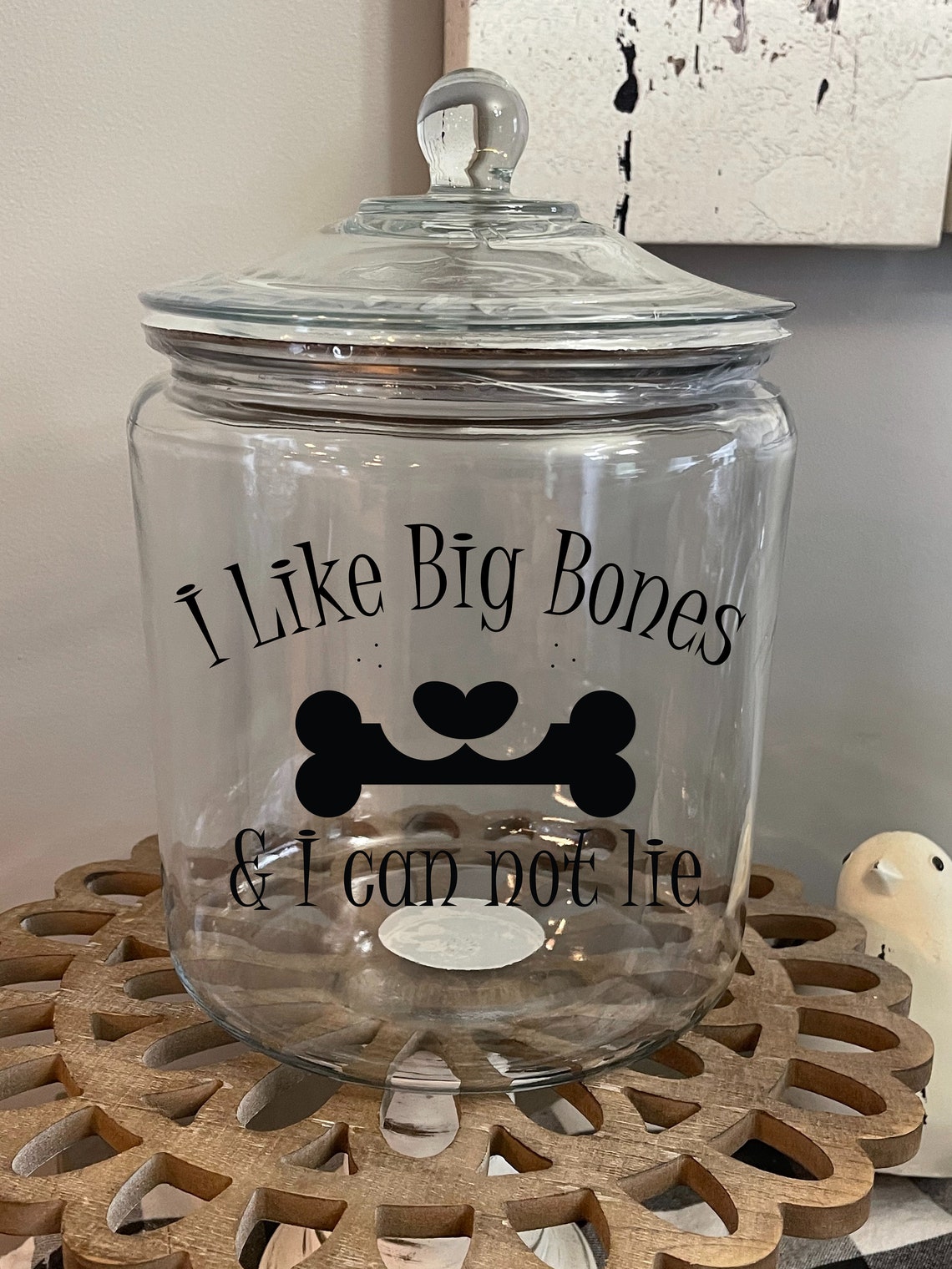 Large Dog Treat Jar Etsy
