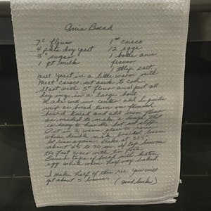 Jouw eigen handschrift op een theedoek