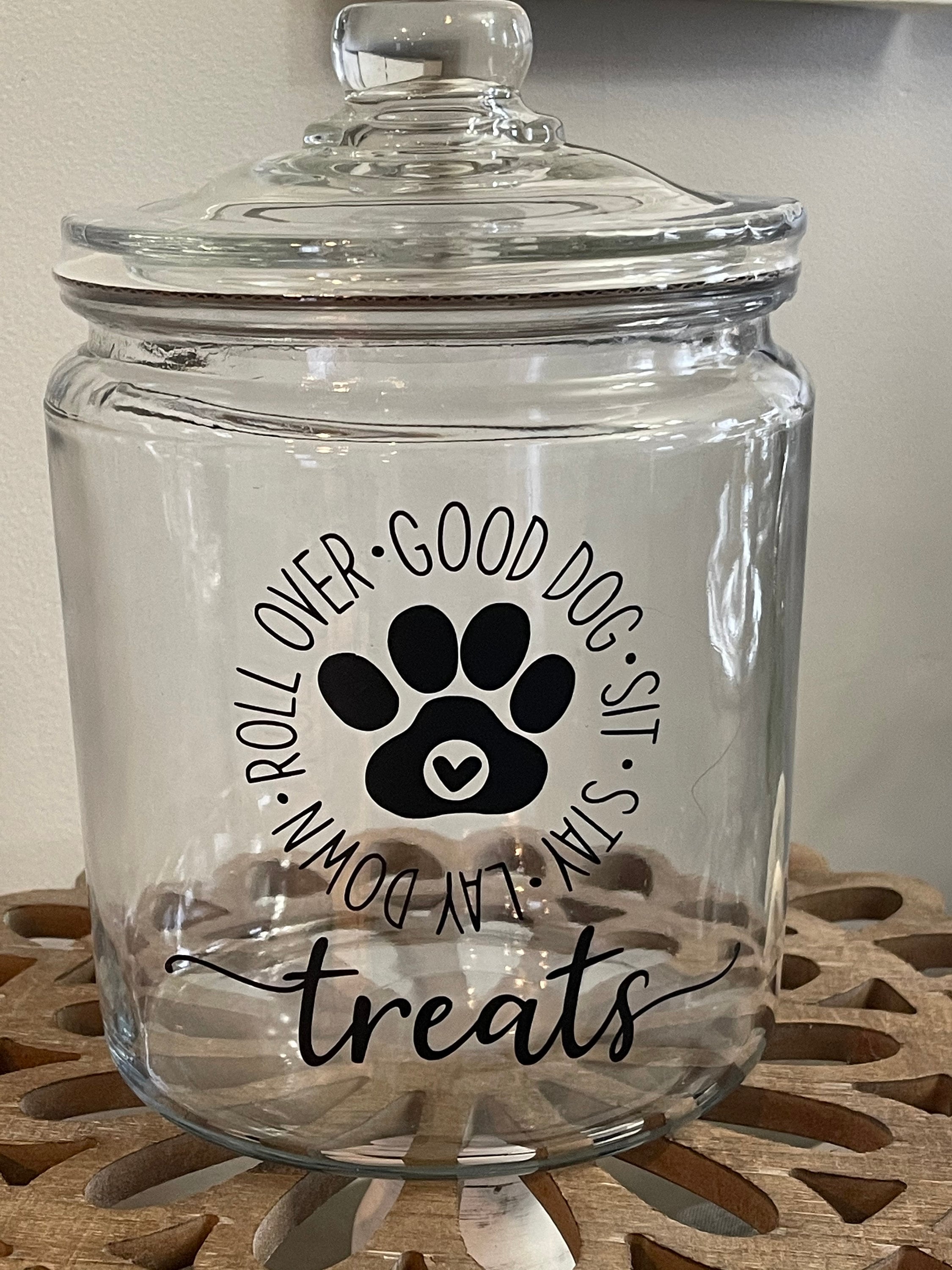 Large Dog Treat Jar Etsy