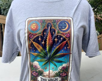 The High - Classic Fit-Heavyweight Cotton Graphic T-Shirt