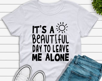 Leave Me Alone Shirt, Introvert Shirt, It's A Beautiful Day To Leave Me Alone Shirt, Sarcastic Shirt, Funny Family Shirt