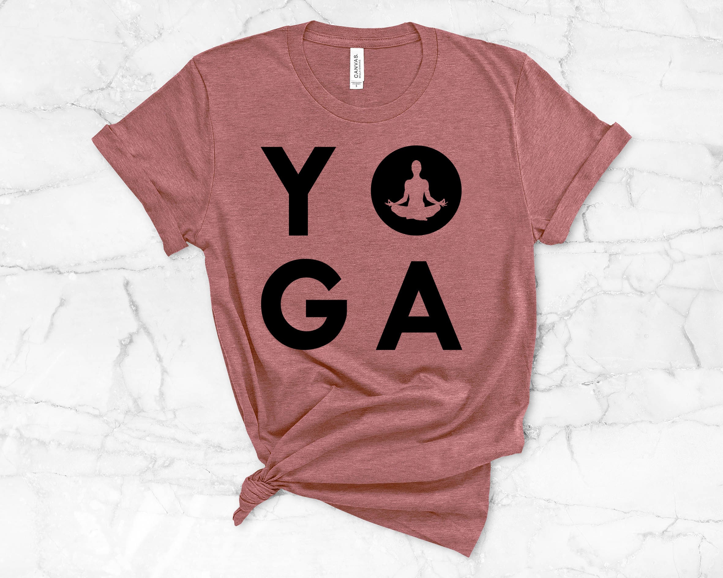 Yo Ga tshirt Yoga TShirt Cute yoga Tee YOGA TEE Yoga | Etsy