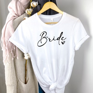 Bride Shirt Bride to Be Shirt Bride T-shirt Bride T Shirt Bride Shirt Bride Gift Ideas Bridal Party Ideas Bachelorette Party Shirt Bride Tee image 1