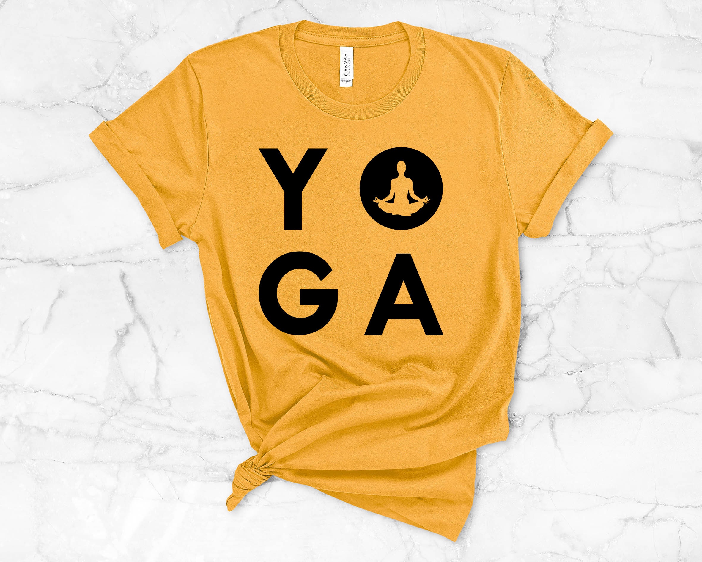 Yo Ga tshirt Yoga TShirt Cute yoga Tee YOGA TEE Yoga Etsy