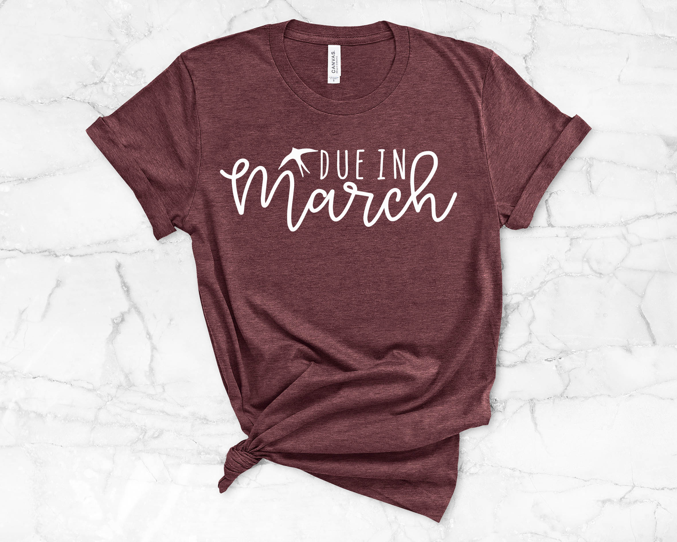 due in march maternity shirt