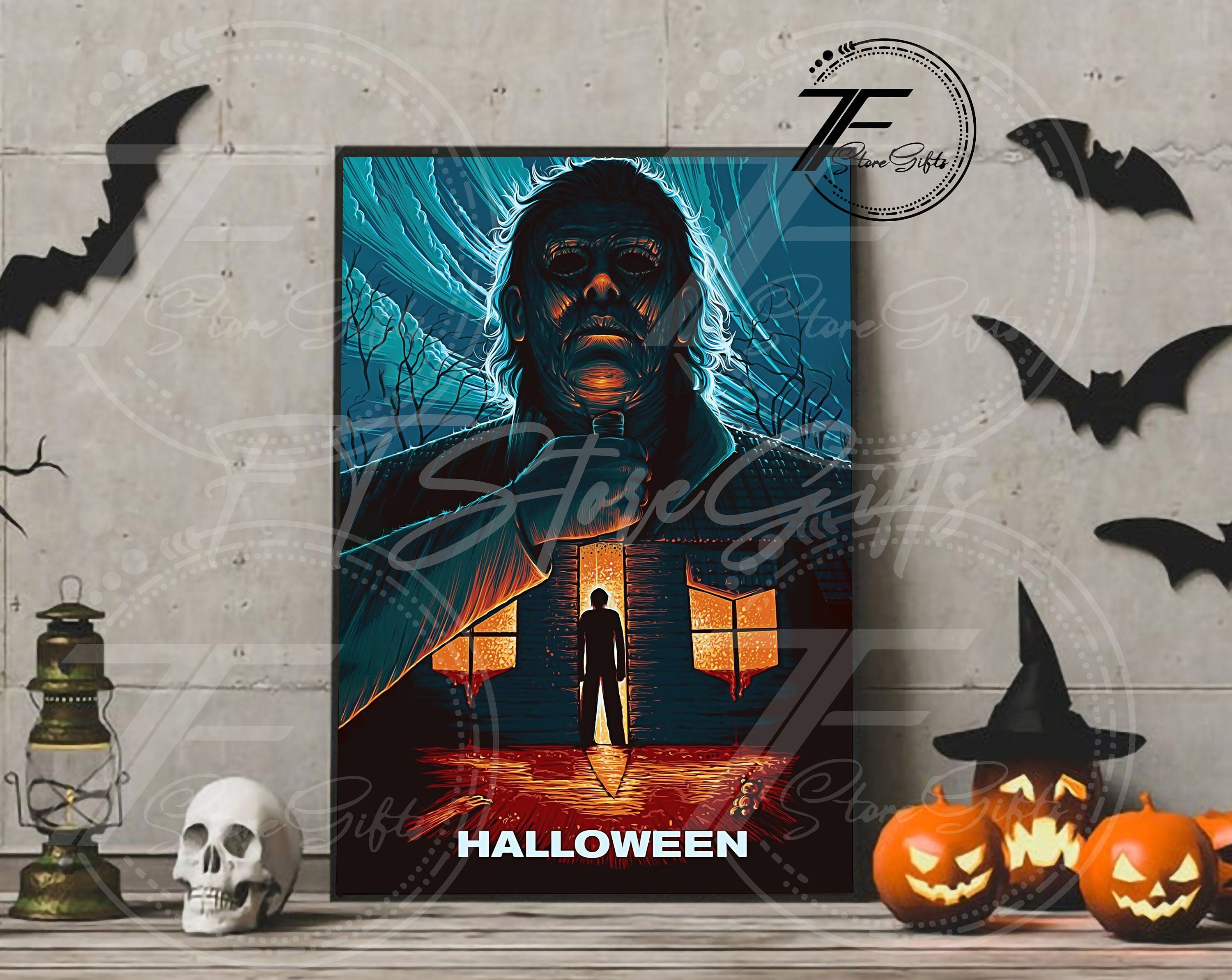 Horror Movie Character Poster Poster Horror Halloween Poster Etsy
