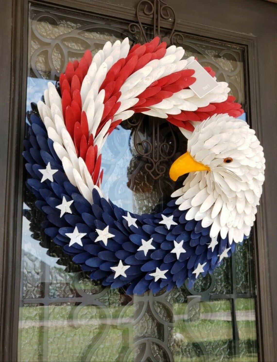 American Eagle Wreath Custom 4th of July Decor Handmade Etsy