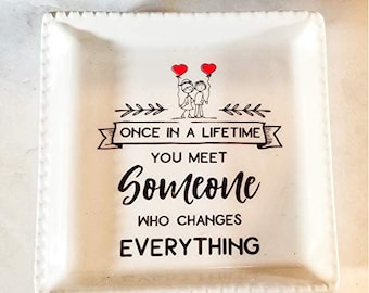Ring Holder, Engagement Gift, Future Mrs Gift, Ring Dish, Jewelry Dish, Engagement Ring Dish, Bride to Be, Bridal Shower, Mr Mrs Ring Tray