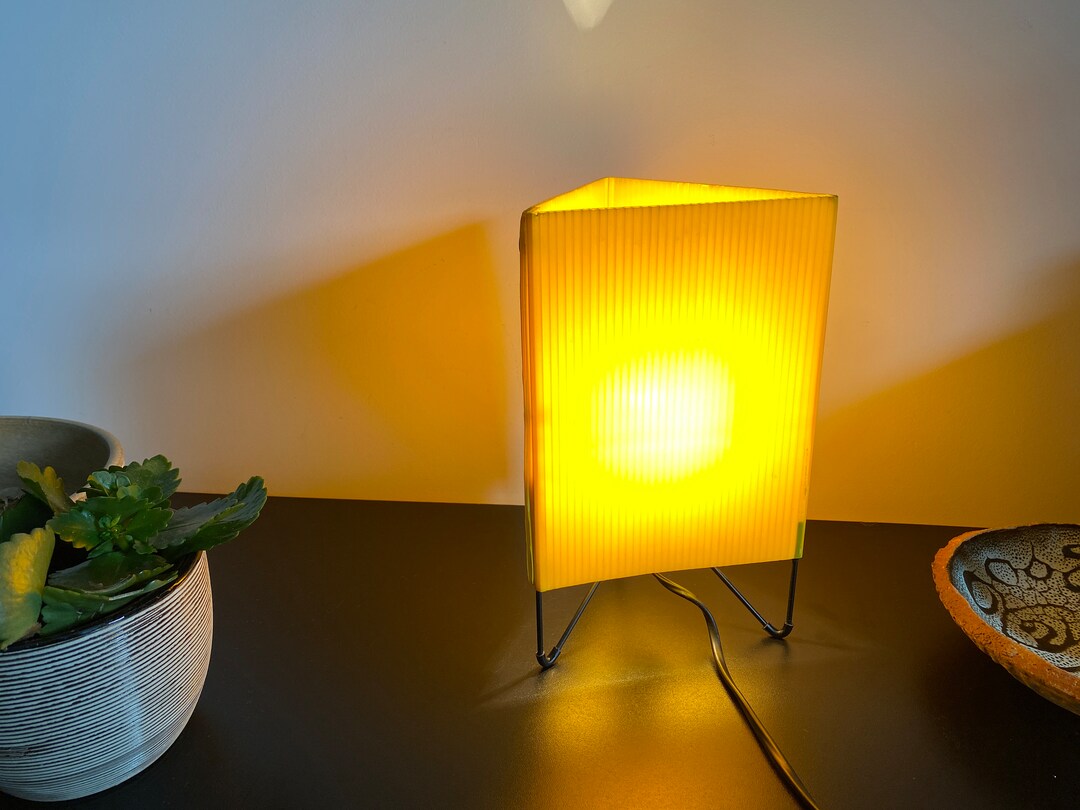 Ikea Plastic Lamp Your Vintage Design 1990 Yellow Light - Etsy