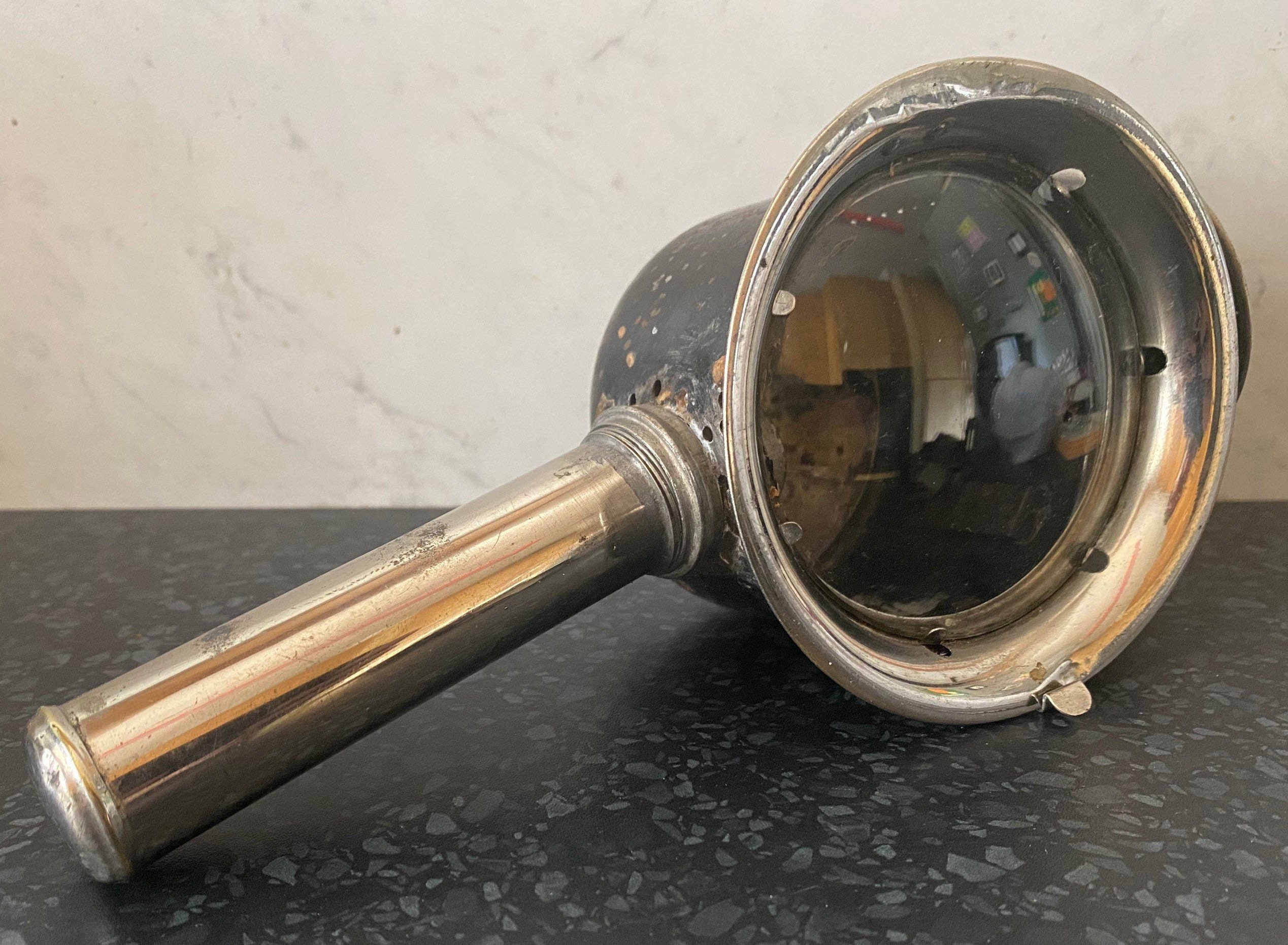 Lanterne de Cocher Ancienne Des Années 1890/1900 France Pour Bougie Vintage Antique Light Cocher