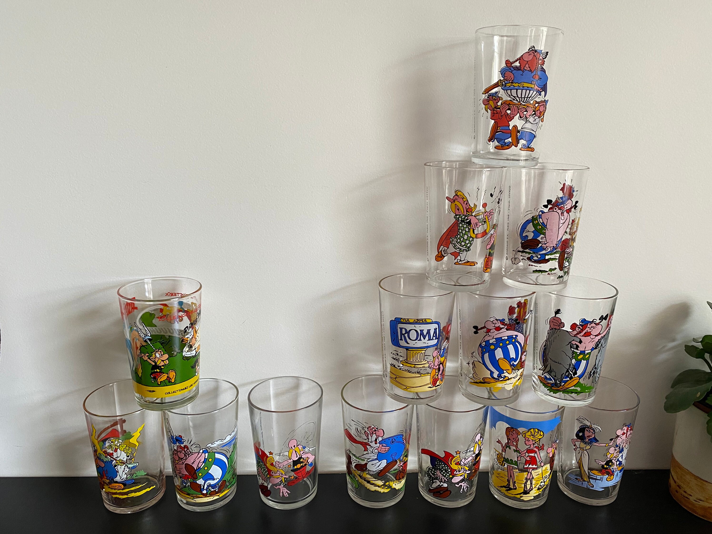 Set De 11 Verres Asterix