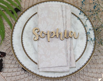 Tarjetas de lugar personalizadas, Configuración del lugar del nombre, Tarjetas del lugar de la boda, Nombres de boda rústicos, Letrero de boda de madera, Etiquetas de nombre para la boda