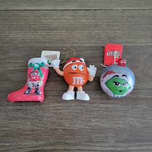 Vintage M&M Character Christmas Ornaments - Your Choice of One