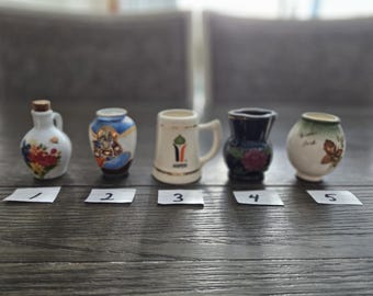 Vintage Miniature Pottery Vases/Pitchers - Your Choice of One