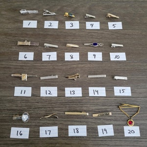 Vintage Tie Pins- Your Choice of One