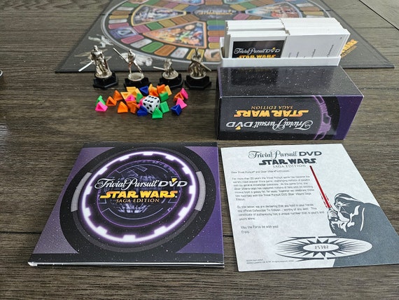 Vintage Star Wars Trivial Pursuit DVD Game in Collector Tin Etsy