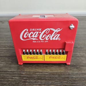 Vintage Coca Cola Cooler Bank
