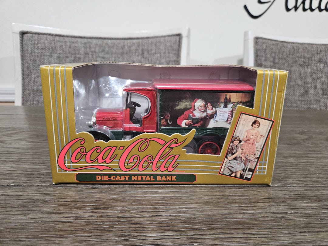 1994年コカ・コーラダイキャストメタルバンクトラック未使用アンティーク Vintage Coca Cola Die Cast Metal Truck Bank Marked 1994 - Etsy