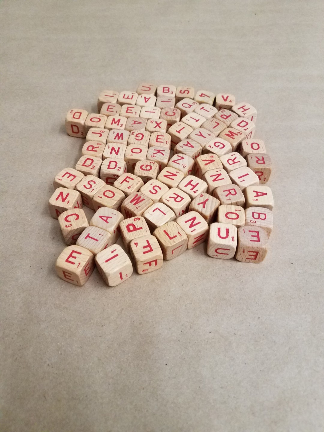 Vintage 75 Square Letter Blocks - Etsy