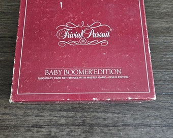 Vintage Trivial Pursuit Baby Boomer Cards