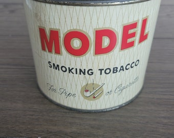 model tobacco tin Vintage Model Tobacco Tin
