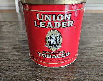 Vintage Union Leader Tobacco Tin