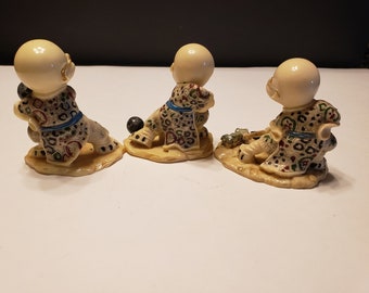 メル54837　アンティーク木版画3点セット Set of 3 Vintage Statues - Etsy