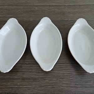 Set of 3 Vintage Hall Stoneware Casserole Dishes - Ironware